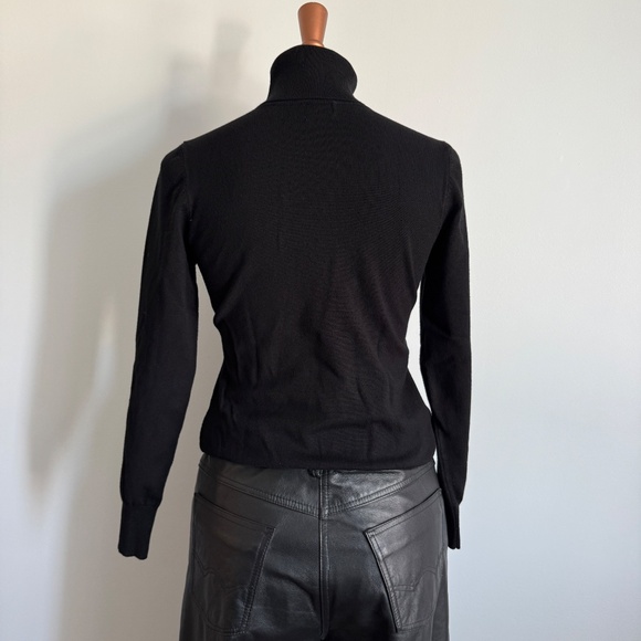 Cielo - Black Knit Turtleneck Sweater - Picture 5 of 9